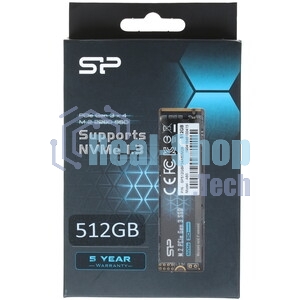 Накопитель SSD Silicon Power P34A60, 512Gb, M.2 2280, PCIe 3.0 x4, NVMe, R/W 2200/1600