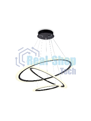 Светильник Ambrella light FA4361/3 BK черный 145W 3000K/4200K/6400K D770*800 (ПДУ РАДИО 2.4G)
