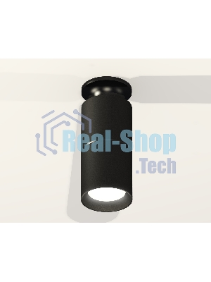 Светильник Ambrella Light XS6302200 SBK/PBK черный песок/черный полированный MR16 GU5.3 (N6902, C6302, A2061, N6102)