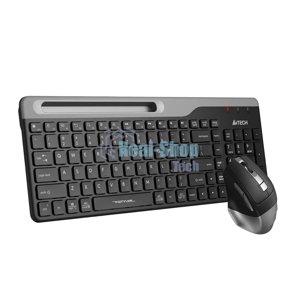 Комплект клавиатура+мышь A4Tech FStyler FB2535C беспроводной, USB + Bluetooth, 2000 DPI, черный