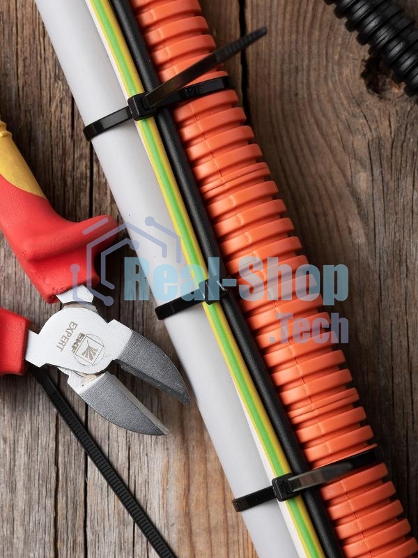 Хомут EKF plc-fl-ctsb-3.6x150 P6.6 стандартный (ч), 3.6x150 (100шт) FlexLock PROxima