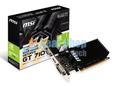 Видеокарта MSI PCI-E GT 710 2GD3H LP nVidia GeForce GT 710 2048Mb 64bit DDR3 954/1600 DVIx1/HDMIx1/CRTx1/HDCP Ret low profile