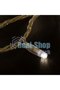 Гирлянда Neon-night Нить 10м, постоянное свечение, прозрачный ПВХ, 230В, теплый белый