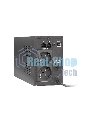 Источник бесперебойного питания ExeGate Power Smart ULB-800 LCD 800VA, черный, 2 евророзетки, USB