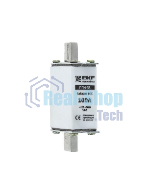 Вставка плавкая ППН-33 63А габарит 00C EKF fus-33/100/63