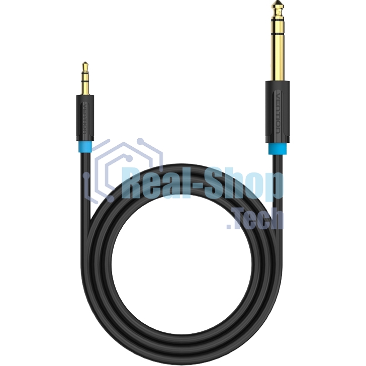 Кабель Vention аудио Jack 6,5 мм M/3,5 M - 2 м