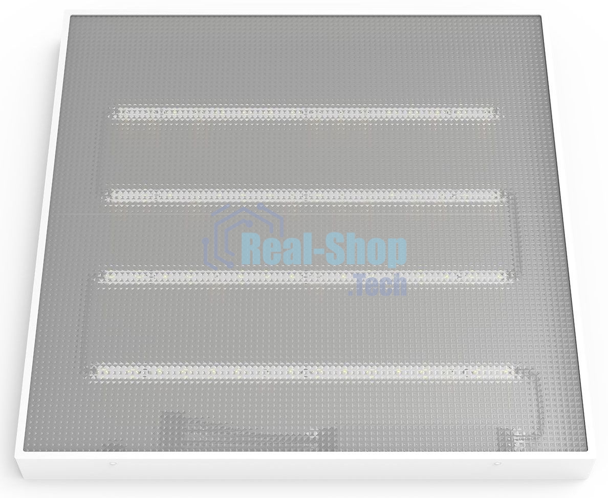 Светильник светодиодный универсальный Gauss LED ДВО 30 Вт MiR 3700 Лм 5000К 595х595х50 мм IP40 призма Guss