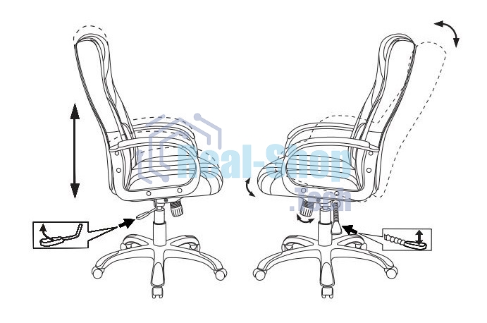 Кресло игровое Бюрократ Zombie 9 черный/серый, искусст.кожа/ткань, крестовина пластик