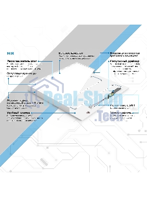 Светильник светодиодный Gauss MIR 595х595х50 35Вт 3000лм 4000К IP40 офисный встраив. накладной с опаловым рассеив. (аналог ЛВО)