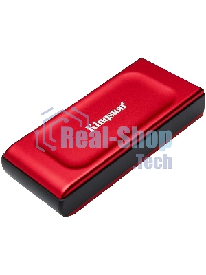 Внешний SSD Kingston XS1000, 1TB, USB 3.2 Gen 2 Type-C, R/W 1050/1000, красный