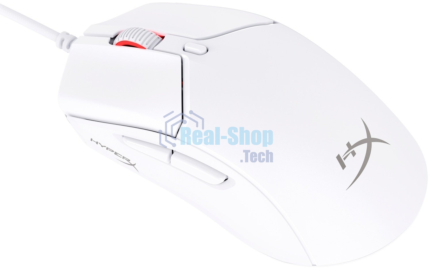 Мышь проводная HyperX Pulsefire Haste 2 белый, 26000 dpi, USB, кнопки - 6