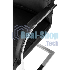 Кресло компьютерное Бюрократ T-8010-LOW-V/BLACK черный, искусственная кожа