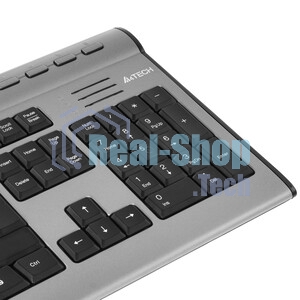Клавиатура проводная A4Tech KLS-7MUU USB серебристый/черный