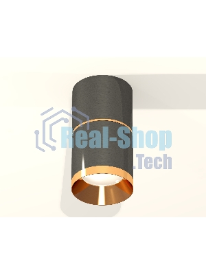 Светильник Ambrella Light XS7403081 DCH/PYG черный хром/золото желтое полированное MR16 GU5.3 (C7403, A2072, C7403, N7034)