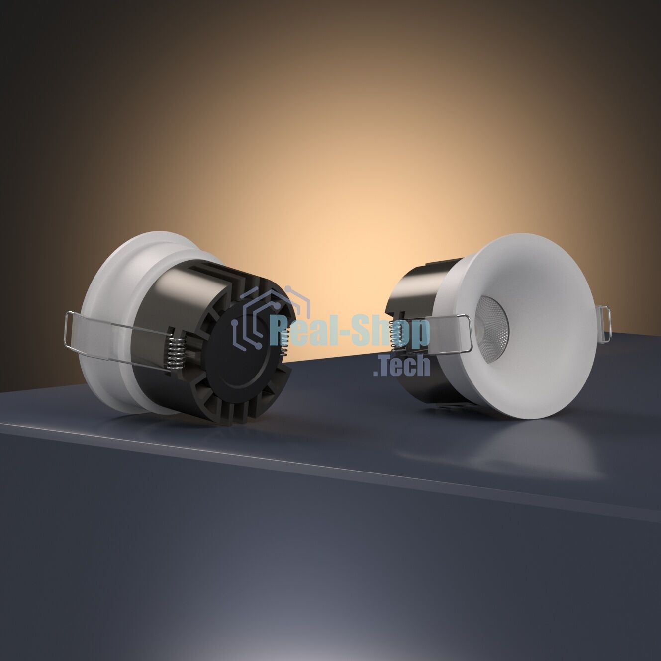 25070/LED 15W 4000K / светильник встраиваемый светодиодный / белый