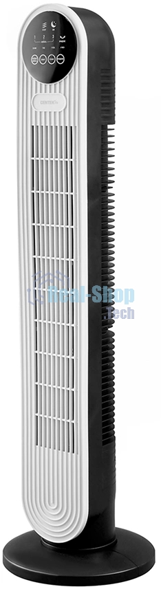 Вентилятор Centek CT-5083 белый/чёрный, напольный, 48 Вт, 3 скорости, колонный