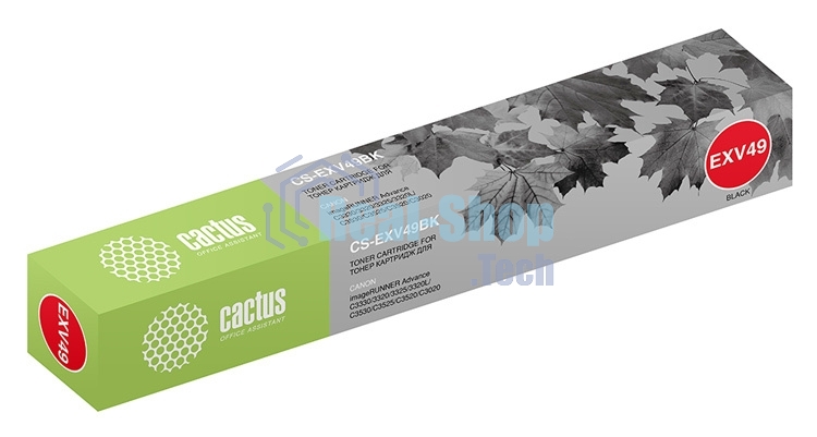 Картридж лазерный Cactus CS-EXV49BK черный (36000 стр.) для Canon IR C3320/C3320i/C3325i/C3330i/C3500/C3520i MFP/C3525i MFP/C3530i MFP