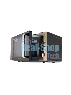 Микроволновая печь Centek CT-1584 черный/золотистый, 20 л, 700 Вт, переключатели - кнопки, поворотный механизм