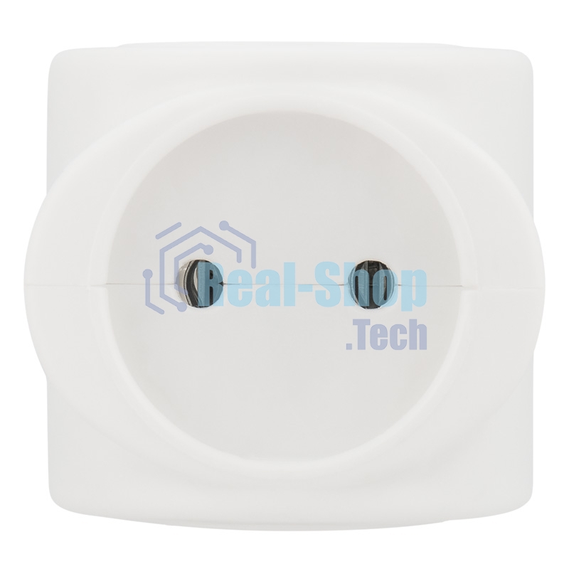 Тройник электрический Rexant биметалл 220В 6А белый