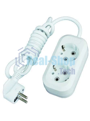 Удлинитель 2х7 м с заземл. 16А IP20 Е-302 АБС-пл. ПВС 3х1 UNIVersal 9631975