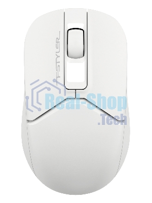 Мышь беспроводная A4Tech Fstyler FG12 белый, 1200 dpi, радиоканал, USB, кнопки - 3