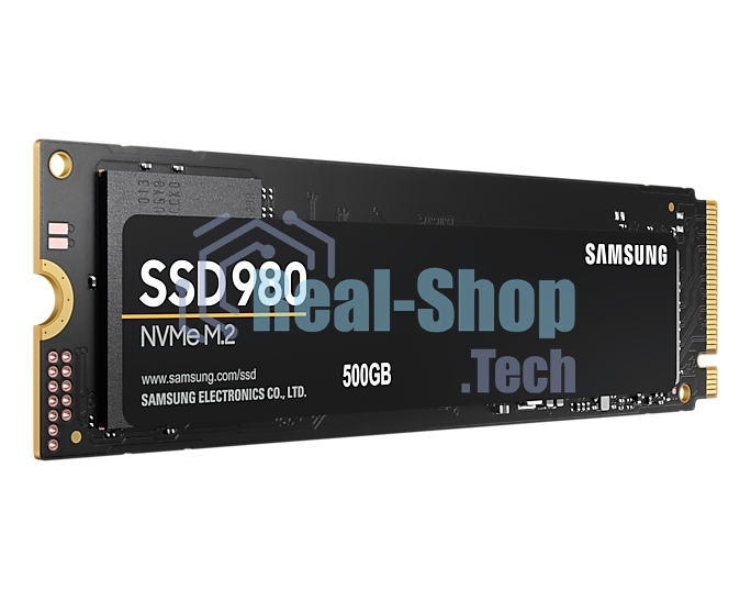 Накопитель SSD Samsung 980 MZ-V8V500BW, 500Gb, PCIe 3.0 x4, M.2 2280, NVMe, R/W 3100/2600