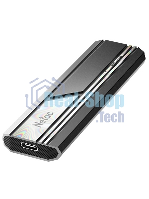 Внешний SSD Netac ZX10, 2TB, USB 3.2 Gen 2 Type-C, R/W 1050/1050, черный