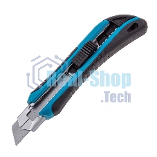 Нож Gross 170 мм, обрезин. ABS - корпус, выдв.сегм. лезвие 18 мм (SK-5), метал. напр-щая, 5 лезвий