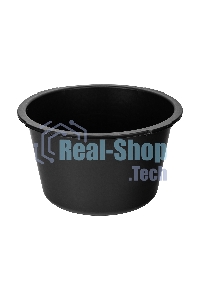 Таз Сибртех строительный круглый, черный, 30л,