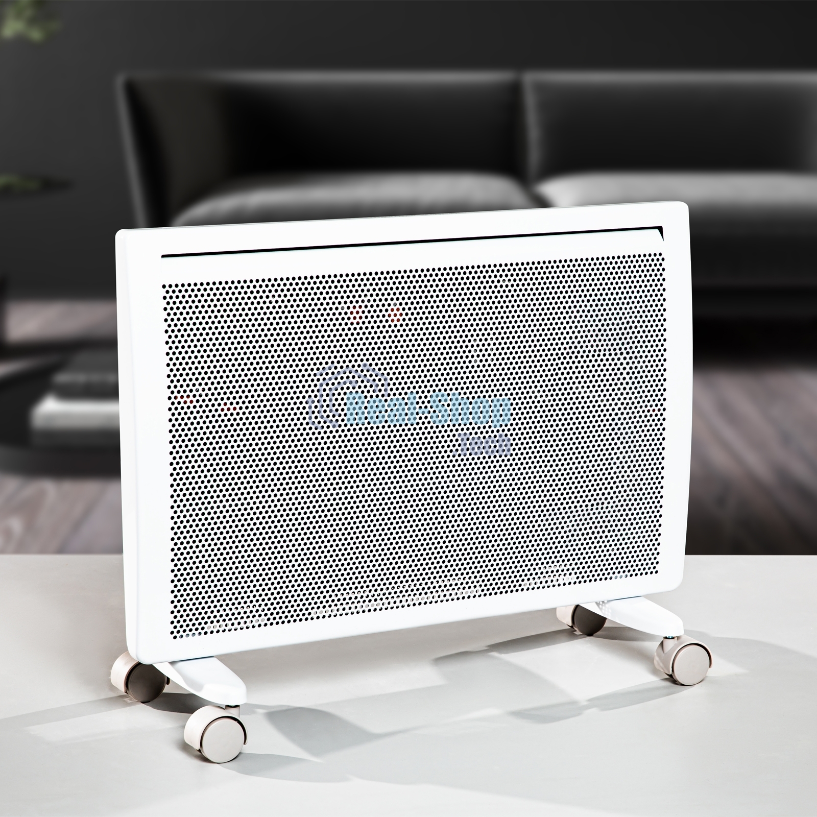 Конвектор гибридный Denzel HybridX-1500 белый, 1500 Вт, 25 м2, термостат, дисплей