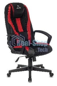 Кресло игровое Zombie 9 черный/красный, искусст.кожа/ткань, крестовина пластик