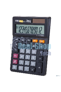 Калькулятор настольный Deli EM01320 черный 12-разр.