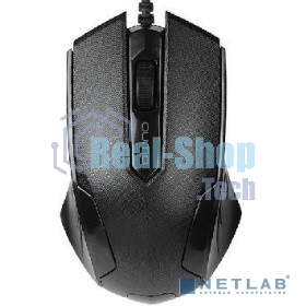 Мышь проводная Qumo Office M14 черный, 1000 dpi, USB, кнопки - 3