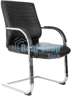 Кресло компьютерное Бюрократ T-8010-LOW-V/BLACK черный, искусственная кожа