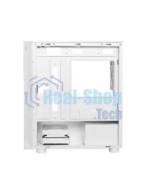 Компьютерный корпус без блока питания PCCooler LM300 ARGb WH, Tempered Glass Mid Tower, белый, ABS, TG, SPCC, 1x120мм ARGb mATX, ITX 170/330/mm 2x2.5