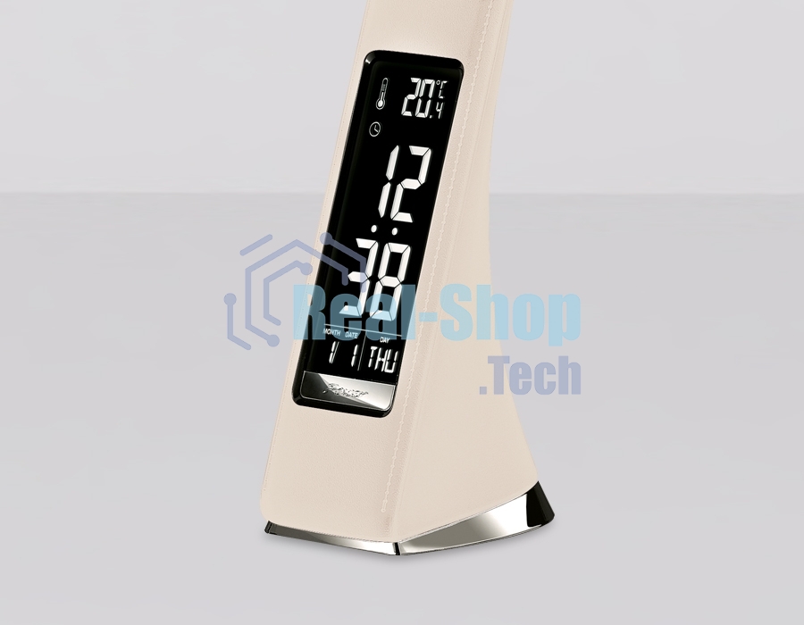 Светодиодная настольная лампа с дисплеем Ambrella light DE511 BG бежевый LED 3000-6400K 6W+LCD 2W