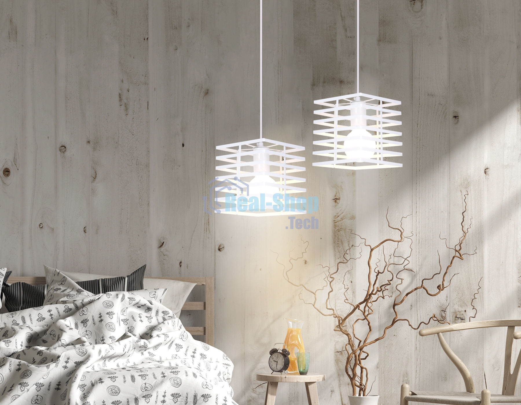 Светильник Ambrella light TR8410 WH белый E27 max 60W 160*160*950