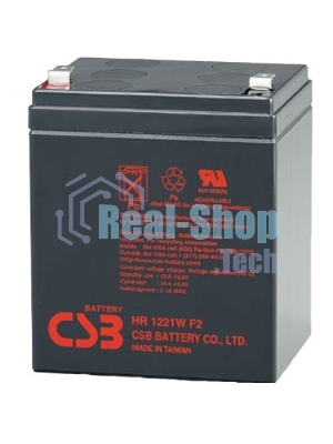 Батарея CSB HR 1221W (12V, 5Ah) F2