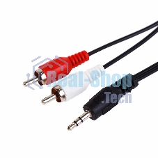 Шнур СМАРТКИП Стерео 3,5 мм - 2 RCA, 1.2 м (10 шт./уп.)