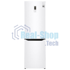 Холодильник LG GA-B419SQGL белый двухкамерный 223/79л морозилка снизу, No Frost