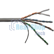 Кабель информационный Lanmaster LAN-5EUTP-PT-LSZH-GY кат.5е U/UTP не экранированный 4X2X24AWG LSZH внутренний 305м серый