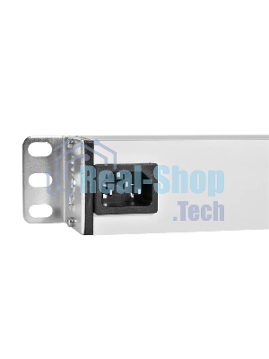 Блок розеток Rem-10 без шнура с выкл., 8 Sсhuko, вход IEC 60320 C14, 10A, алюм., 19