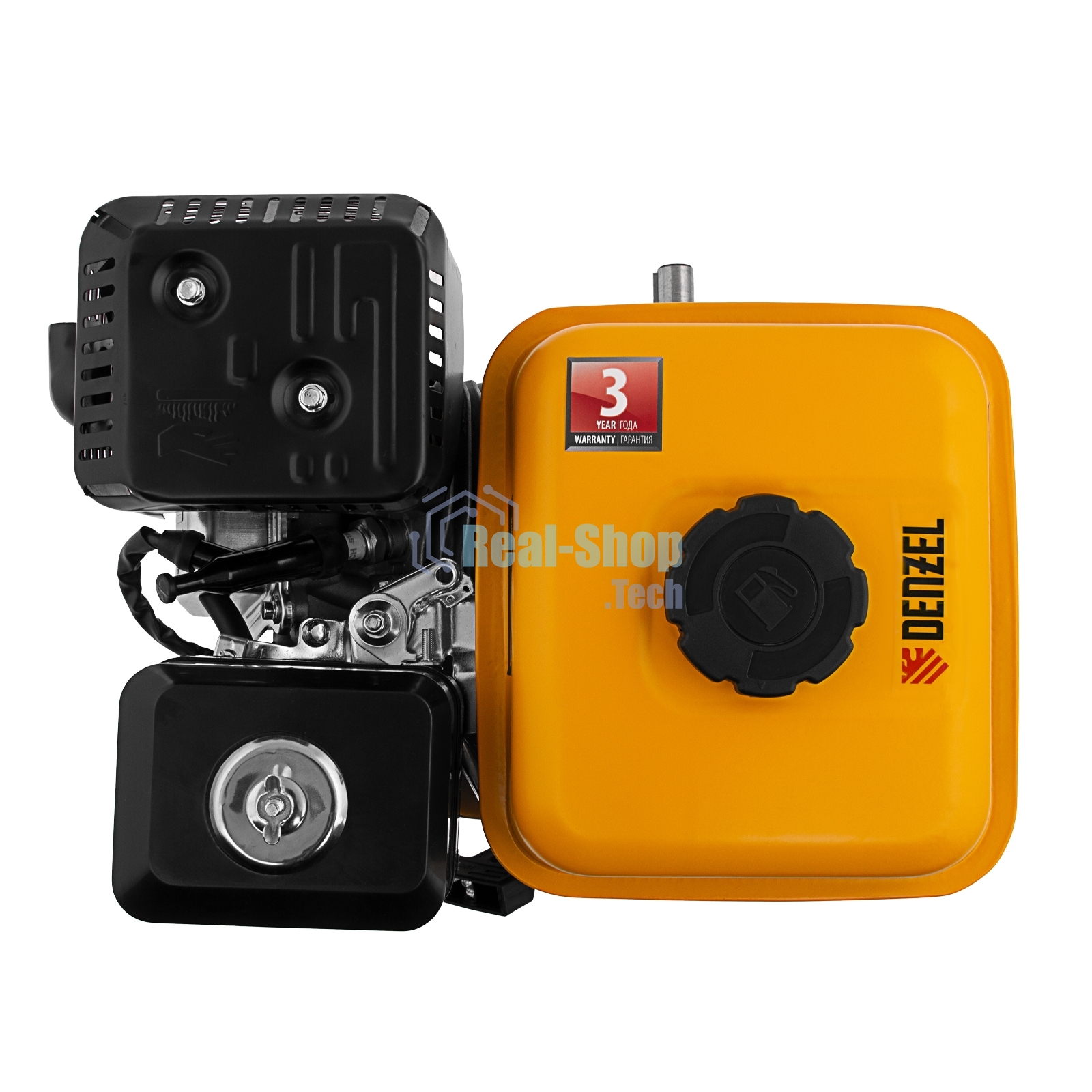 Двигатель бензиновый Denzel RX-17K, 7 л.с., 212 см3, горизонтальный вал шпонка 19 мм