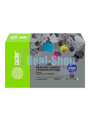 Картридж струйный Cactus CS-EPT6039 (T6039) светло-серый пигментный (220 мл) для Epson Stylus PRO 7880/9880