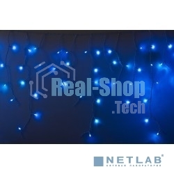 Гирлянда Neon-night Айсикл (бахрома) светодиодный, 4,8 х 0,6 м, белый провод, 230 В, диоды синие, 176 LED