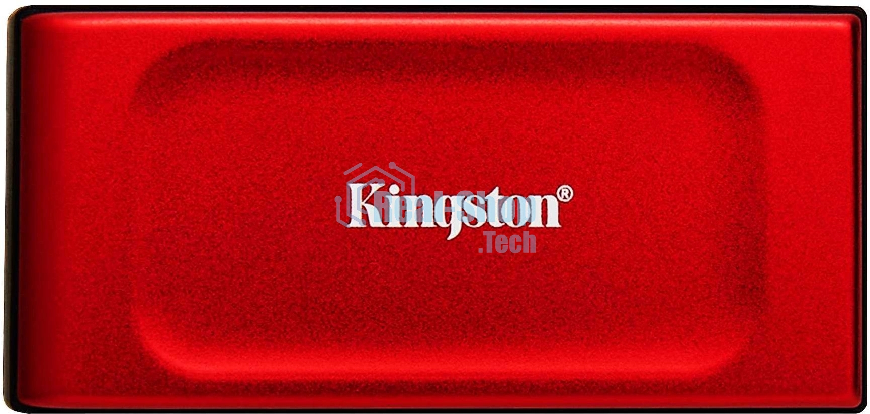 Внешний SSD Kingston XS1000, 2TB, USB 3.2 Gen 2 Type-C, R/W 1050/1000, красный