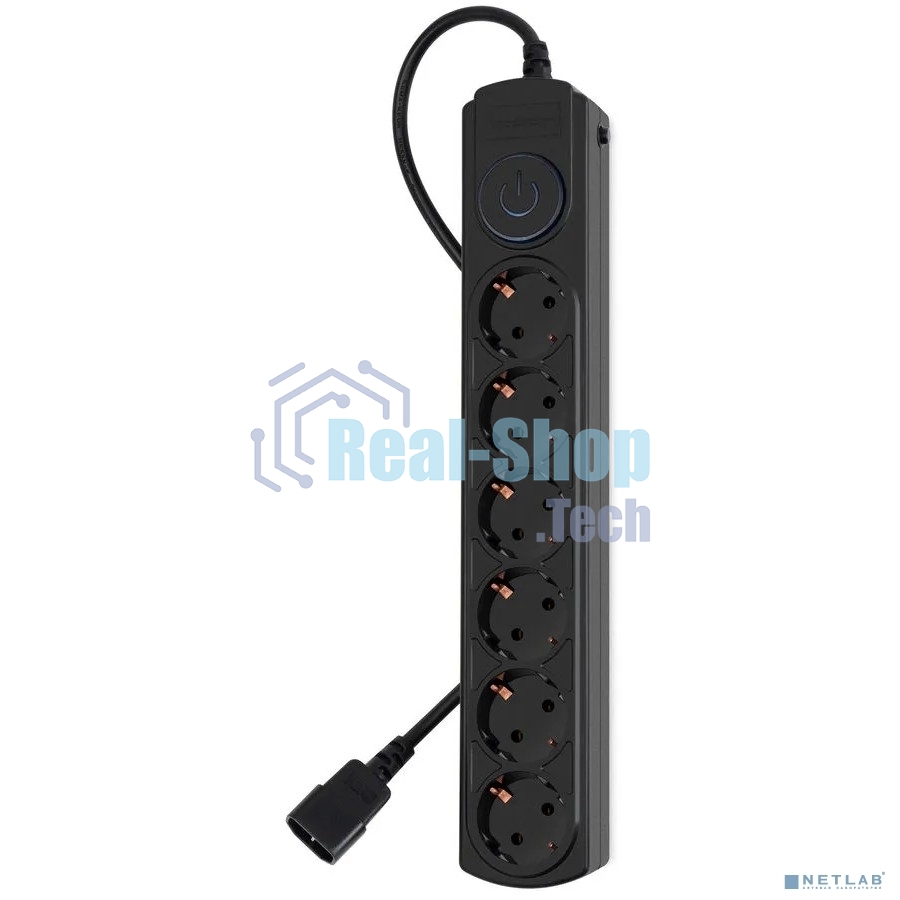 Сетевой фильтр Ippon BK-6-UPS-1.8-10-B 1.8 м (6 розеток) черный (коробка)