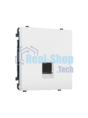 Комплект механизма компьютерной розетки SIGMA Белый матовый RJ-45 экранированной с/ш QUANT PRO (SP1320, PR185)