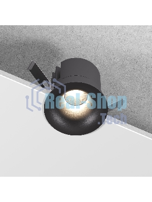 25070/LED 15W 4000K / светильник встраиваемый светодиодный / черный
