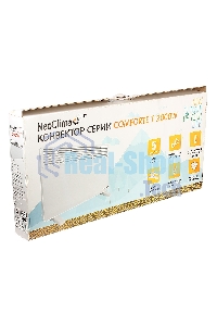 Конвектор Neoclima Comforte T2.0 ЭВНА-2,0/230С2 (сшп) белый, 2000 Вт, 25 м2, термостат